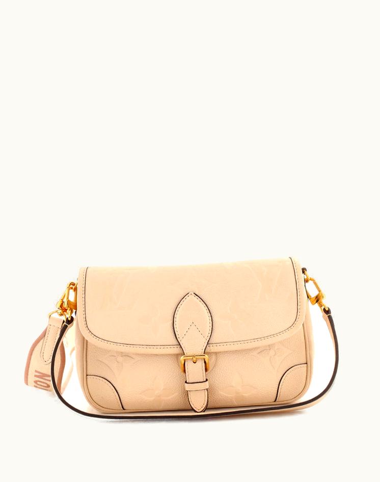 Louis Vuitton Louis Vuitton Diane NM Handbag Empreinte Leather in Neutral and Brown