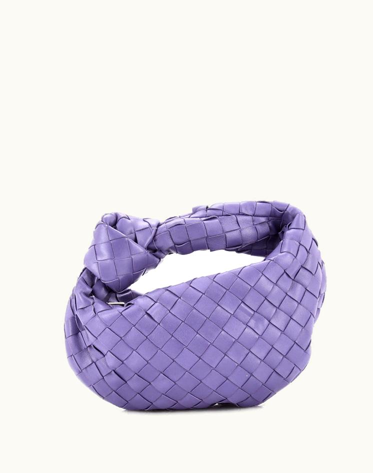 Bottega Veneta Bottega Veneta BV Jodie Hobo Intrecciato Nappa Mini Leather Purple