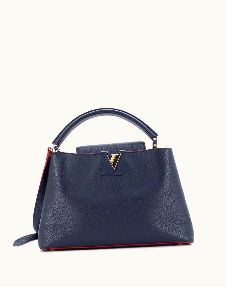 Louis Vuitton Louis Vuitton Capucines Bag Leather PM Blue