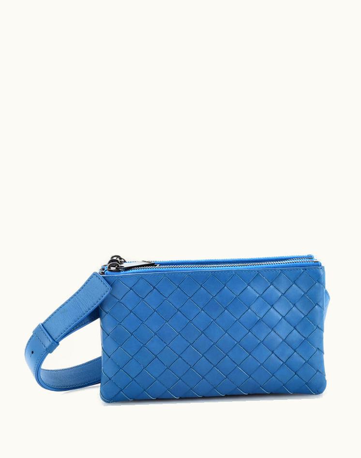 Bottega Veneta Bottega Veneta Triple Zip Messenger Intrecciato Nappa Mini