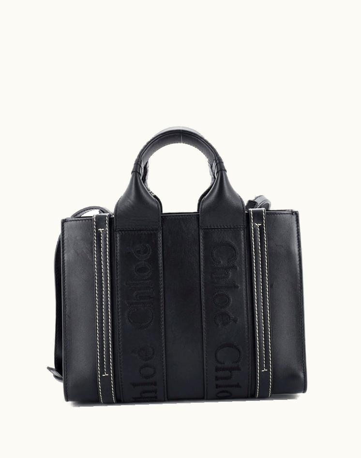 Chloe Chloe Woody Convertible Tote Leather Small