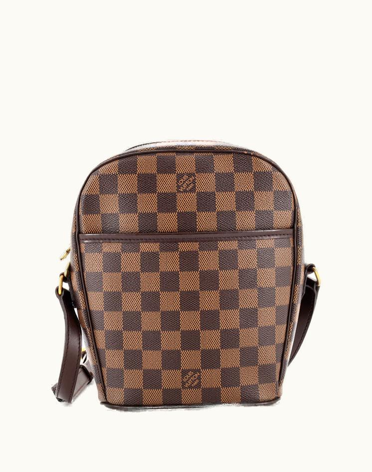 Louis Vuitton Louis Vuitton Ipanema Damier PM Handbag Brown & Red