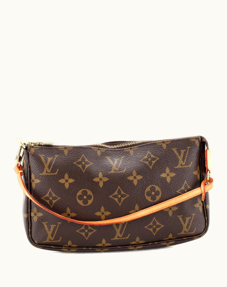 Louis Vuitton Louis Vuitton Pochette Accessoires Monogram Canvas Brown Coat