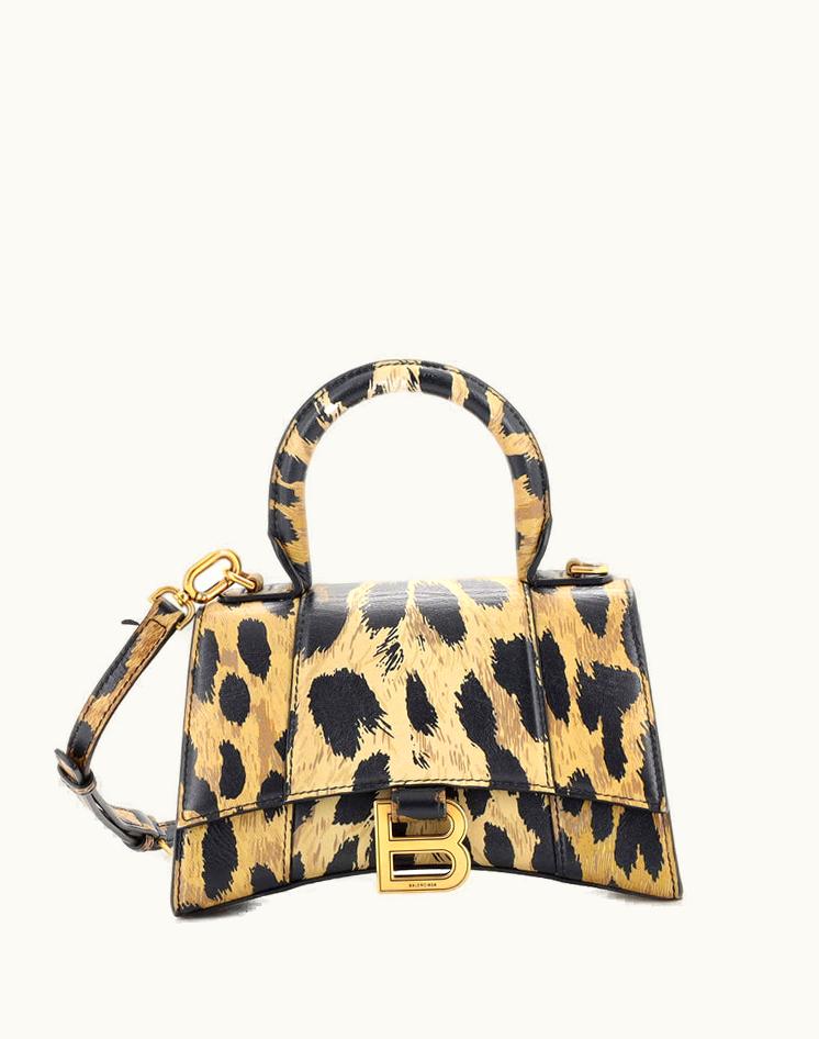 Balenciaga Balenciaga Hourglass Top Handle Bag Printed Leather XS