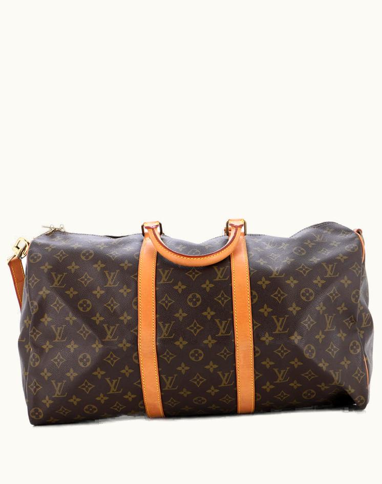 Louis Vuitton Louis Vuitton Keepall Bandouliere Bag Monogram Canvas 50 Brown