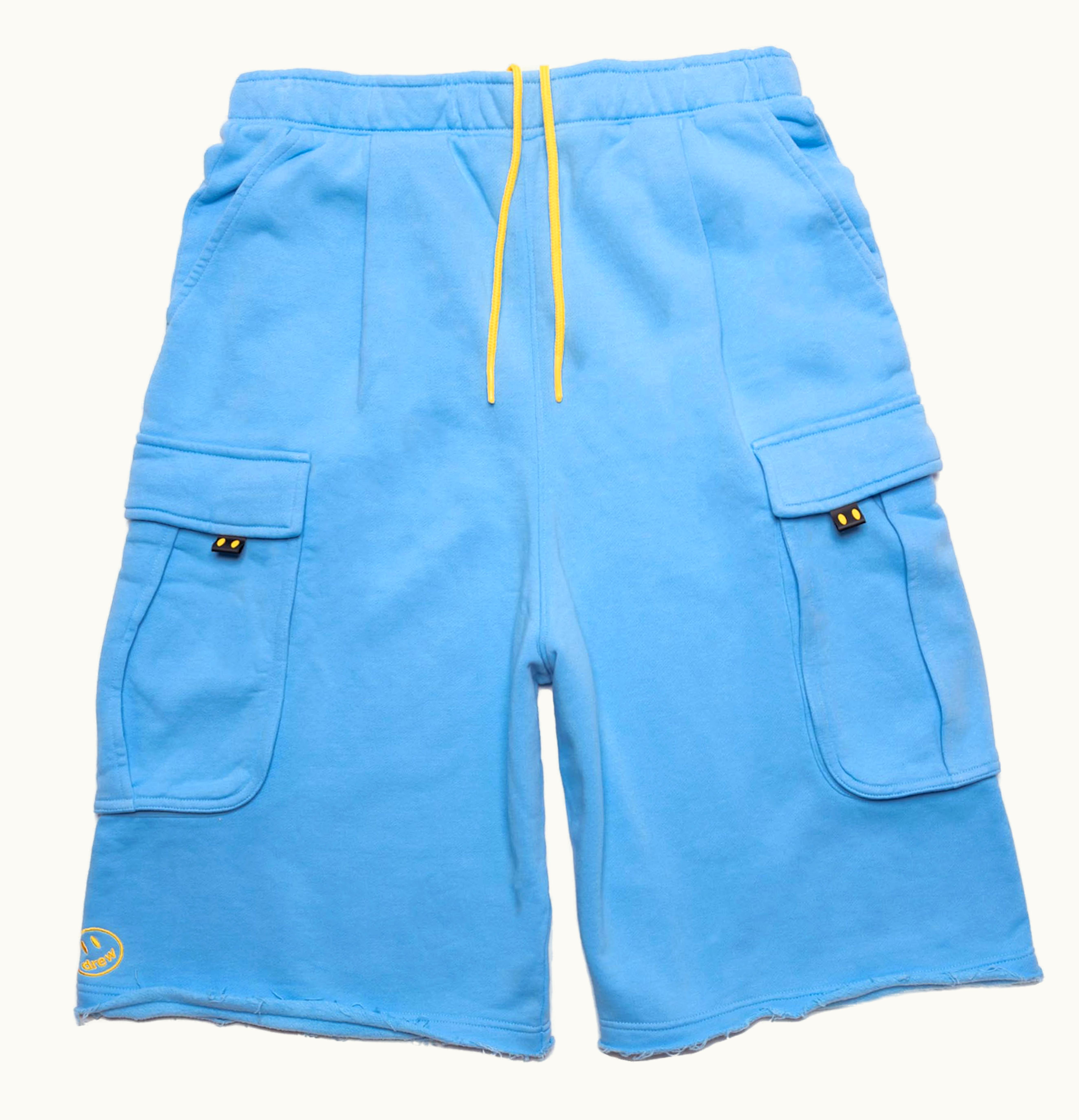 drew house drew house oversized cargo sweathsort pacific blue