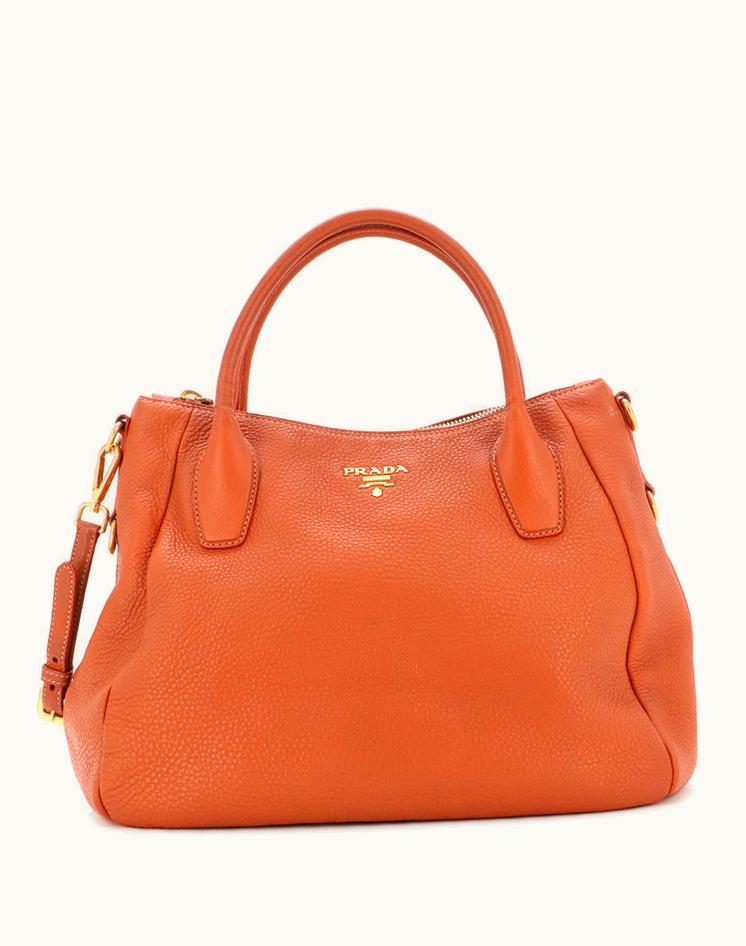Prada Prada Sacca 2 Manici Convertible Tote Vitello Daino Medium