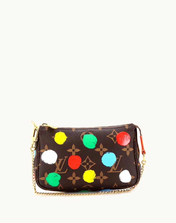 Louis Vuitton Louis Vuitton Pochette Accessoires Yayoi Kusama Painted Dots Monogram Canvas Mini