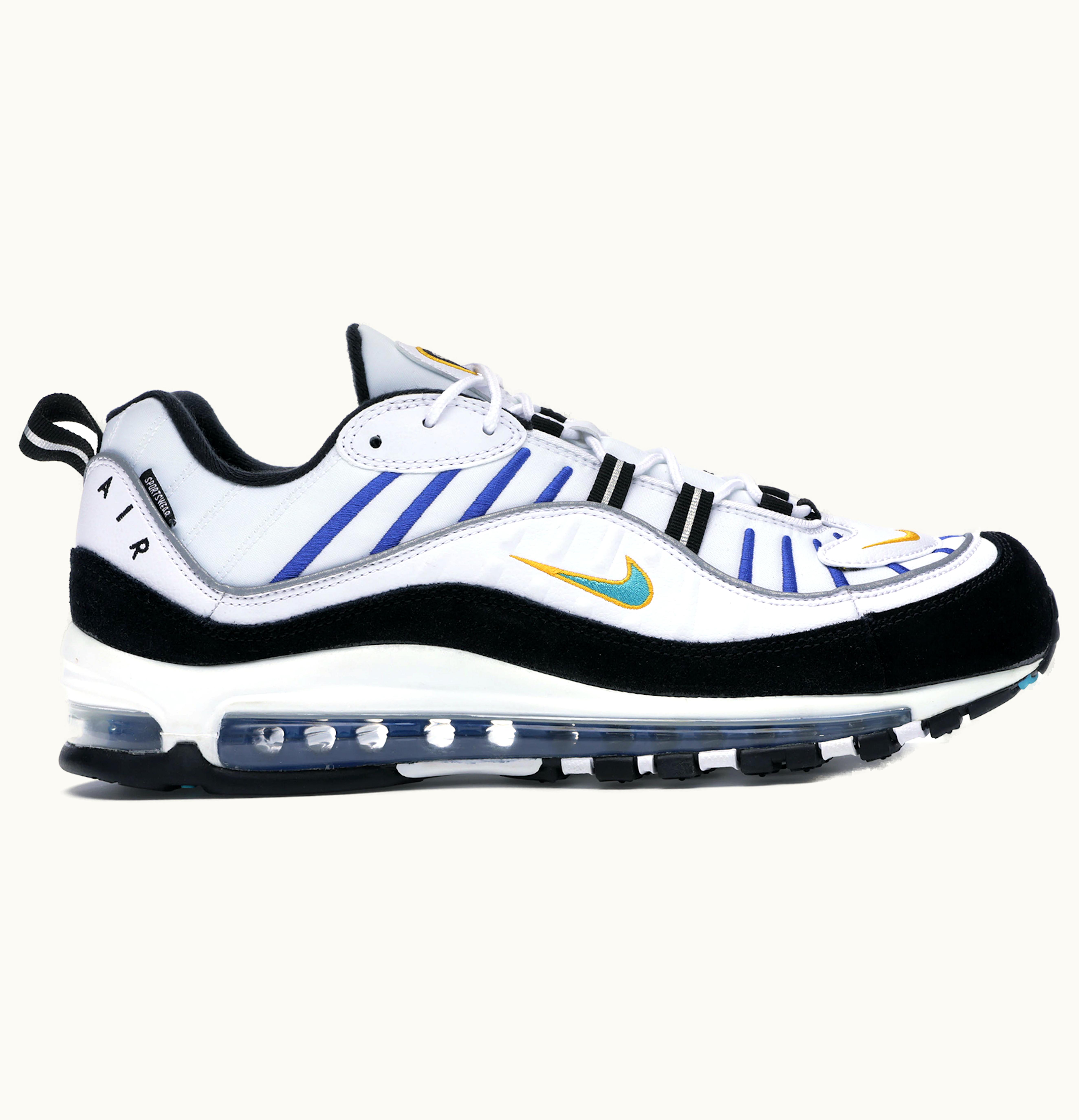 Nike Nike Air Max 98 White Teal Nebula University Gold