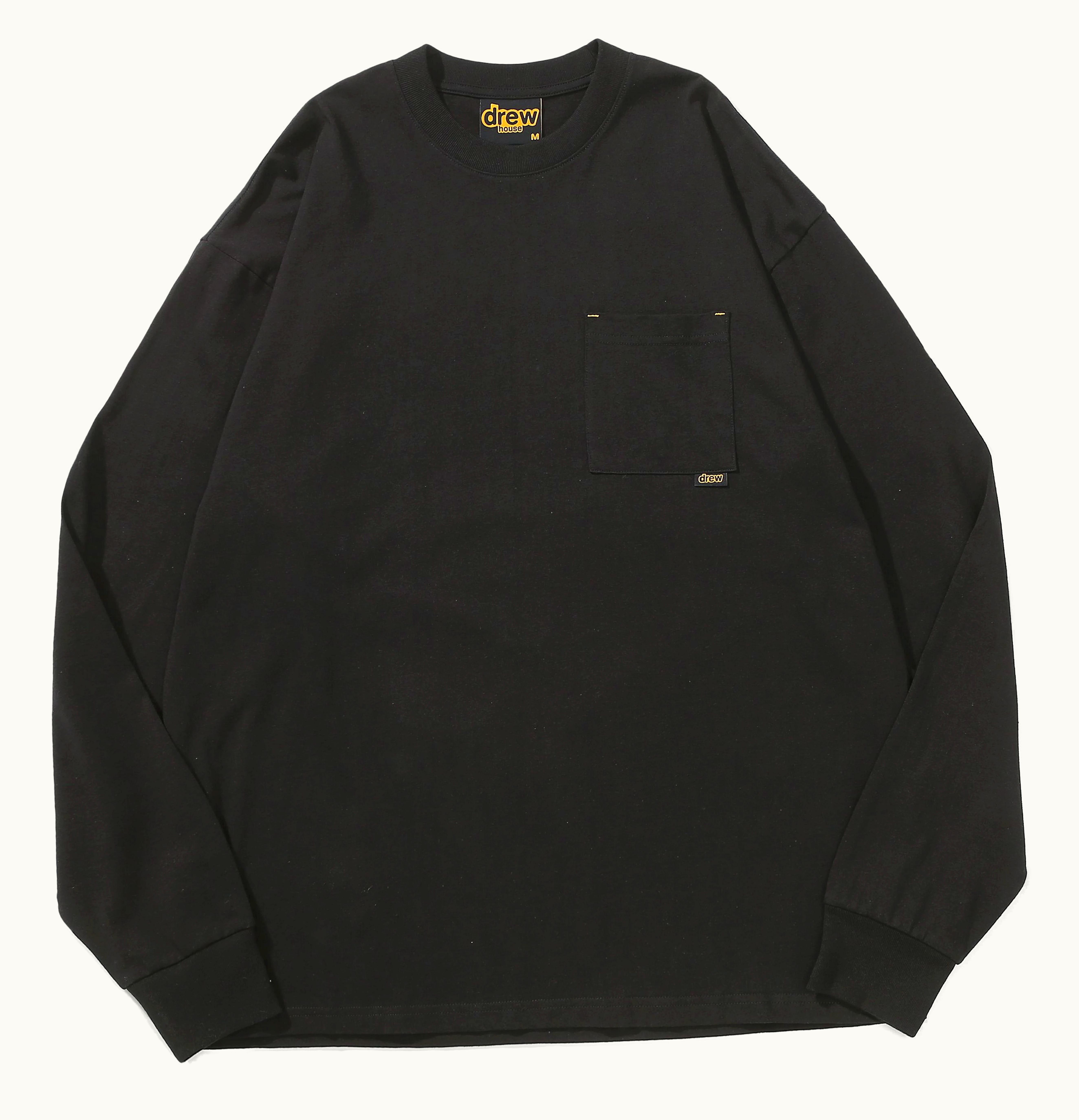 drew house drew house basic ls pocket tee black