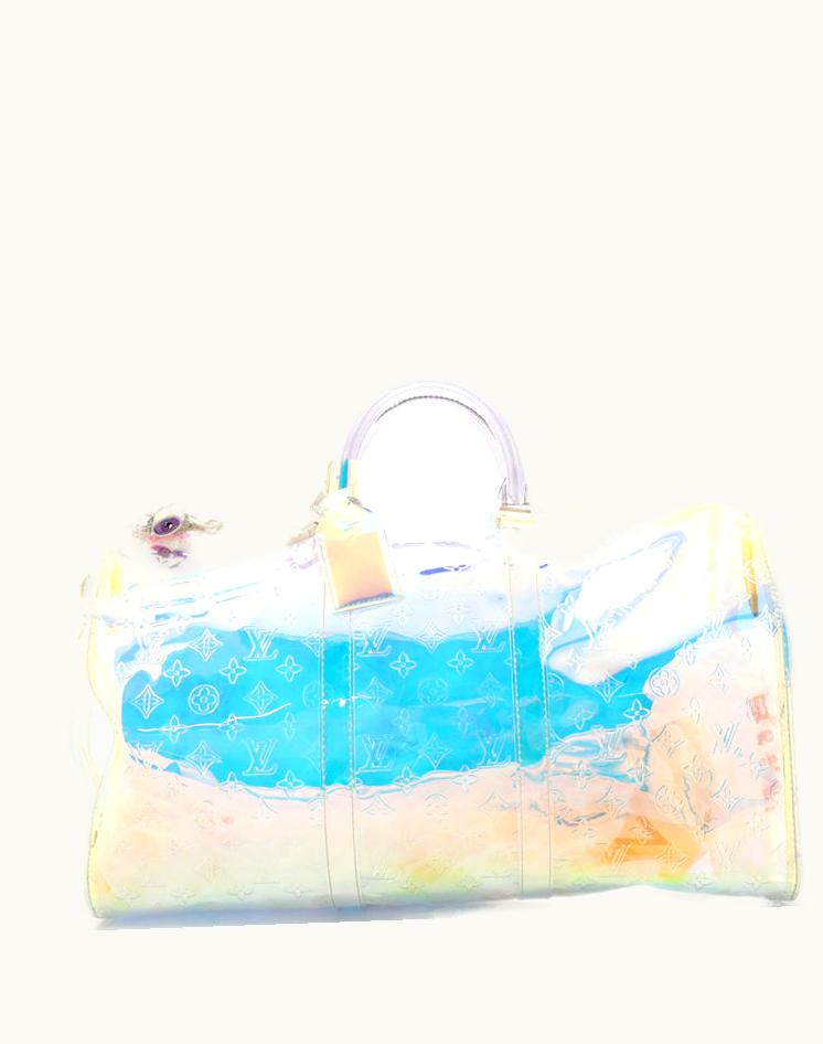 Louis Vuitton Louis Vuitton Keepall Bandouliere Bag Limited Edition Monogram Prism Pvc 50