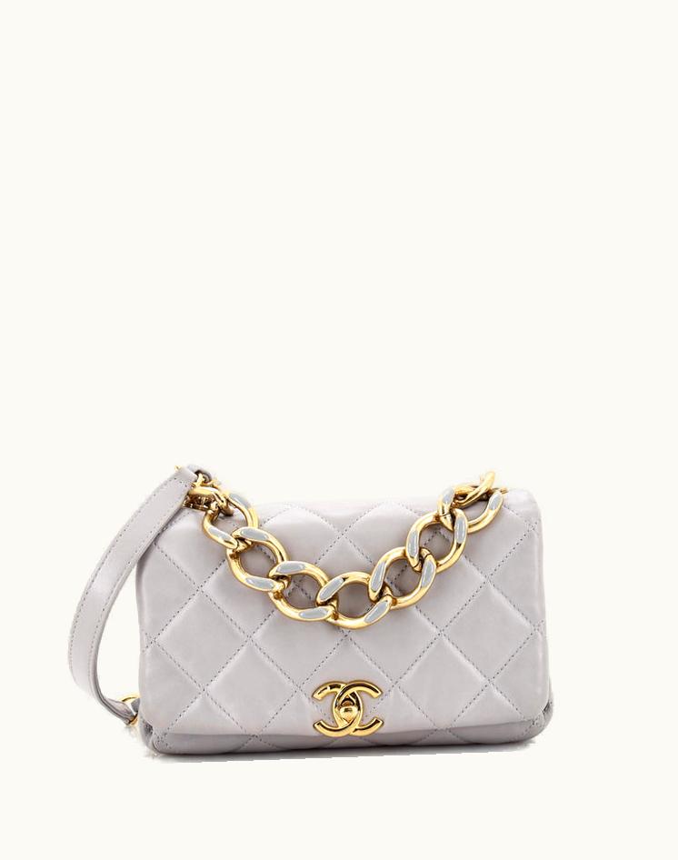 Chanel Chanel Color Match Flap Bag Quilted Lambskin Small