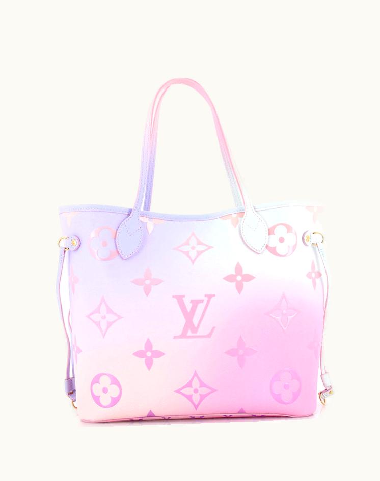 Louis Vuitton Louis Vuitton Neverfull NM Tote Spring In The City Monogram Giant Canvas MM Multicolor Purple Gold