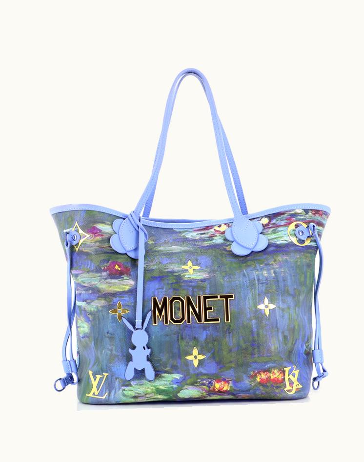 Louis Vuitton Louis Vuitton Neverfull NM Tote Limited Edition Jeff Koons Monet Print Canvas MM
