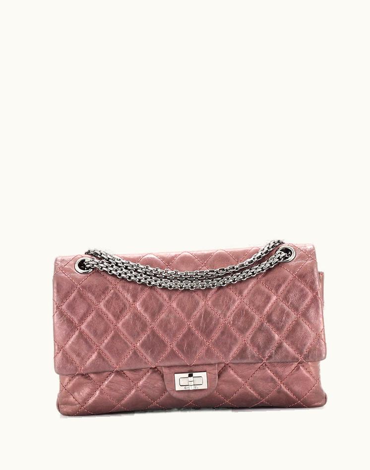 Chanel Chanel Reissue 2.55 Flap Bag Quilted Aged Calfskin 226 Metallic Pink