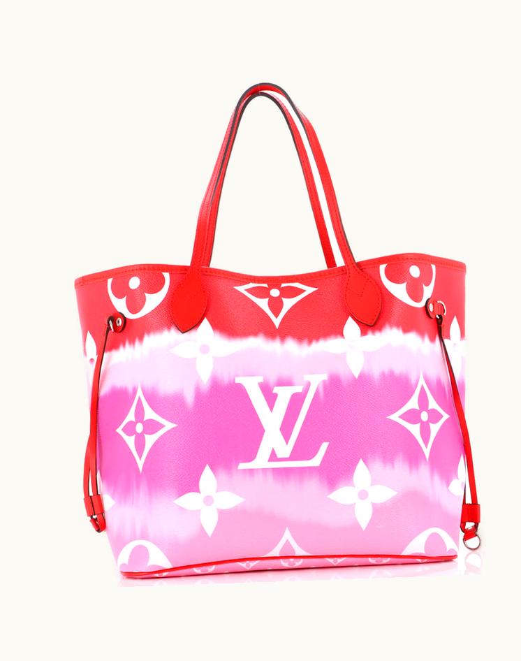Louis Vuitton Louis Vuitton Neverfull NM Tote Limited Edition Escale Monogram Giant MM Red Silver