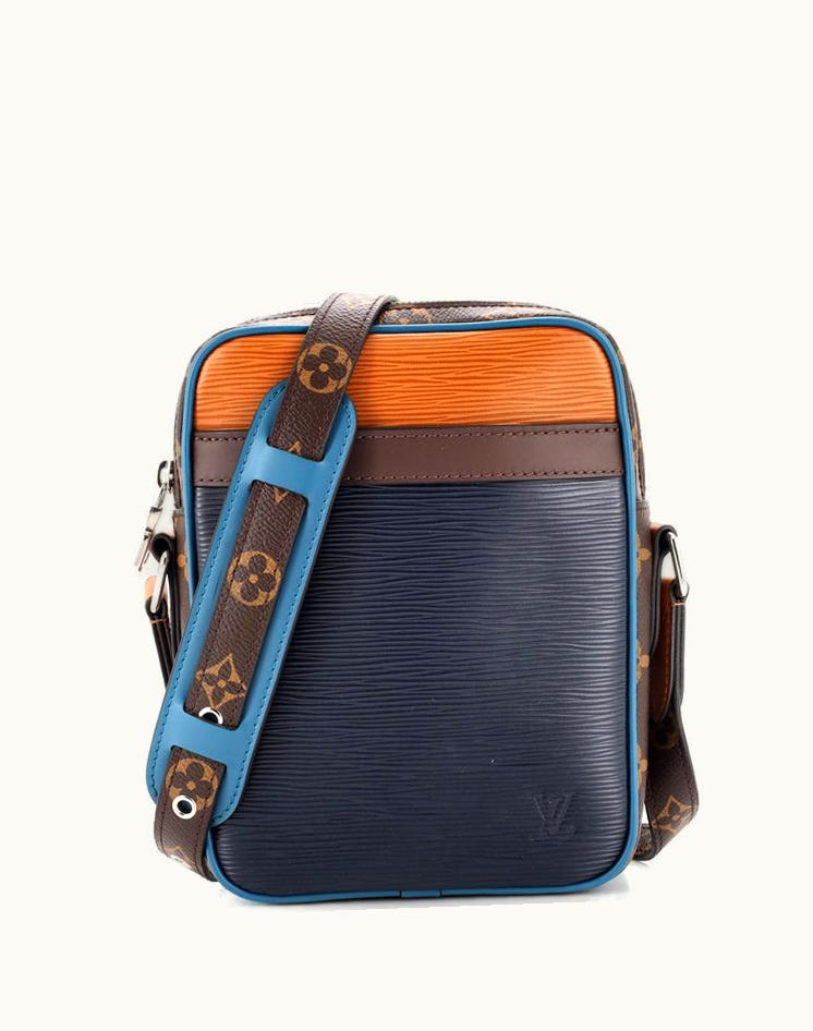 Louis Vuitton Louis Vuitton Danube Handbag Epi Leather With Monogram Canvas Slim