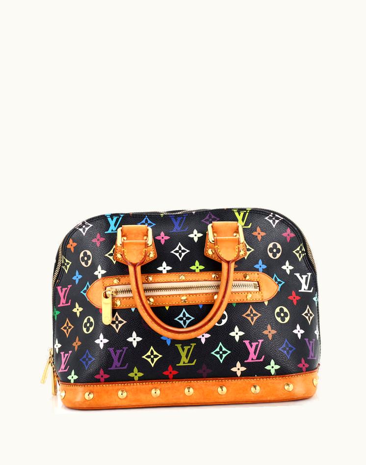 Louis Vuitton Louis Vuitton Alma Handbag Monogram Multicolor PM Coated Canvas Multicolor