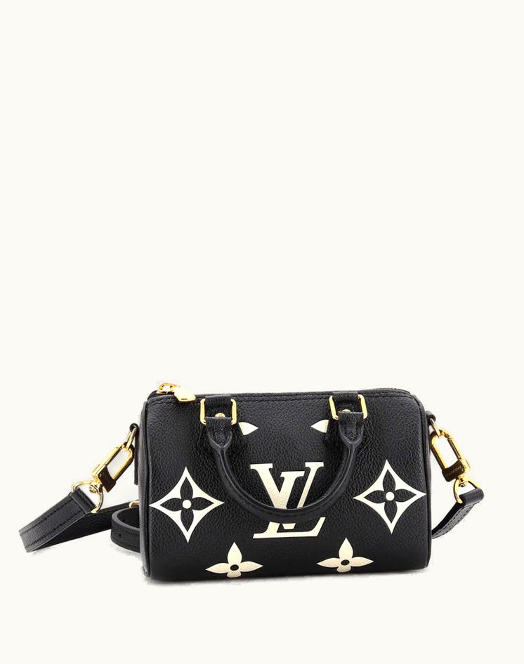 Louis Vuitton Louis Vuitton Speedy Bandouliere NM Bag Bicolor Monogram Empreinte Giant Nano