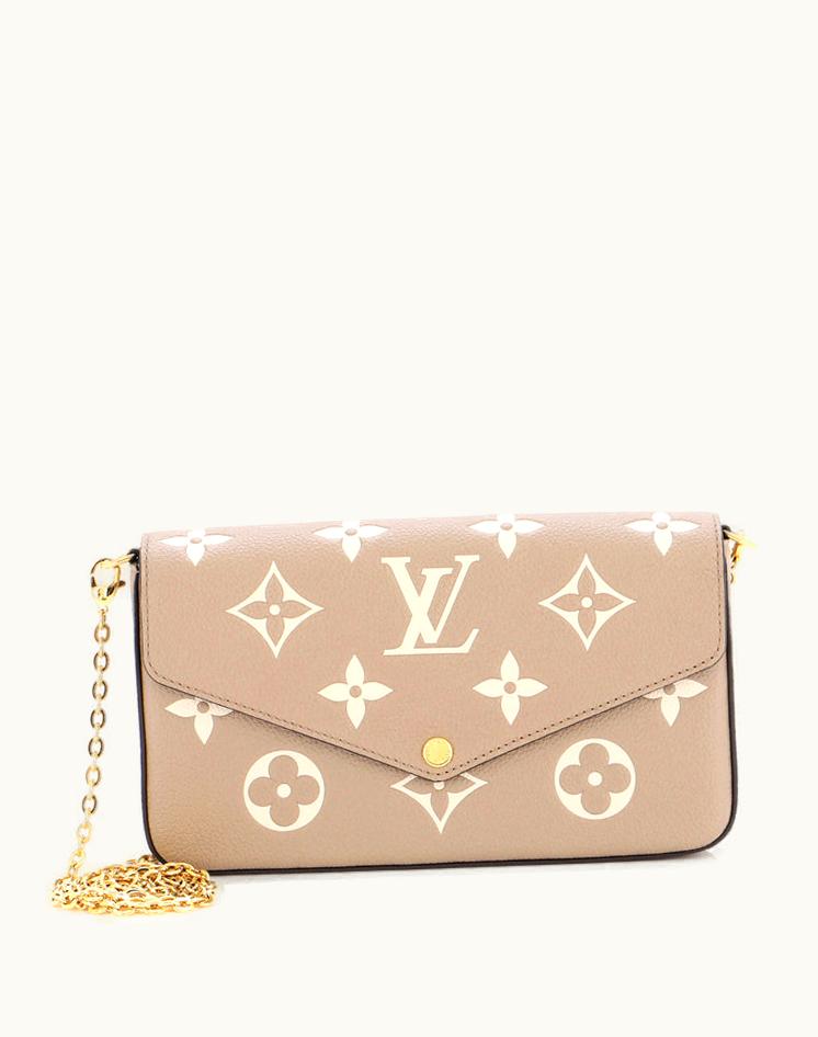 Louis Vuitton Louis Vuitton Felicie Pochette Monogram Empreinte Giant Leather Gold