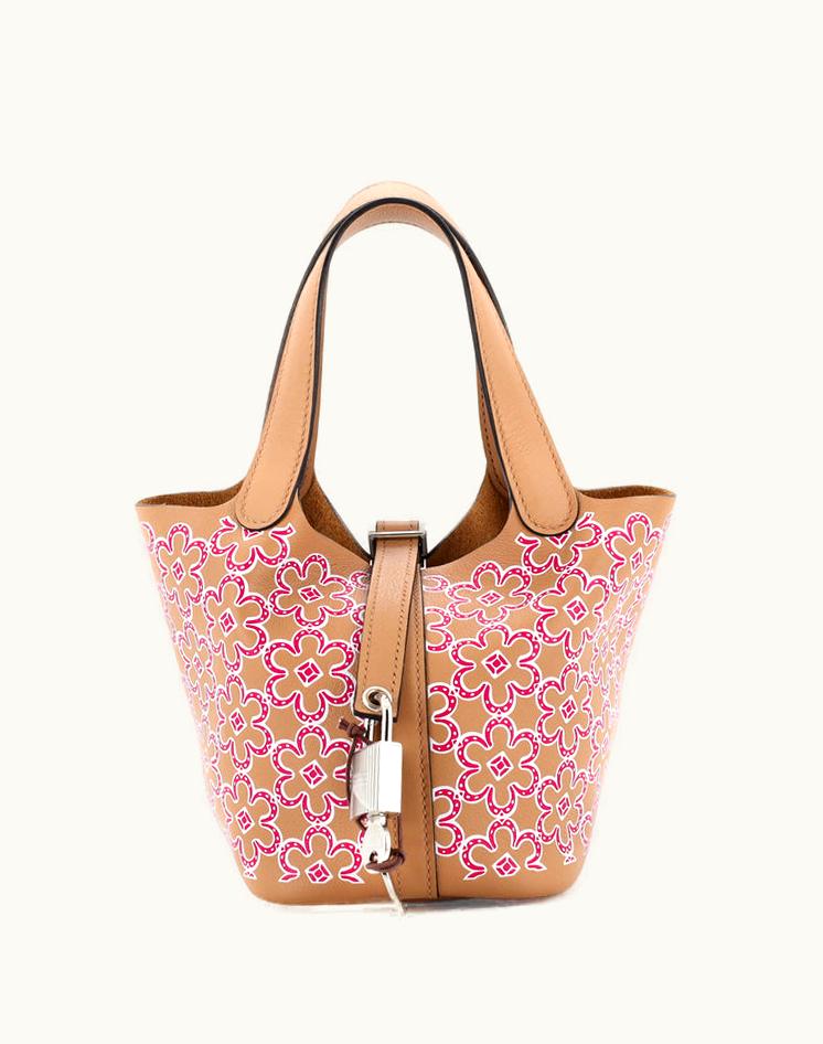 Hermès Hermès Picotin Lock Bag Lucky Daisy Printed Swift Micro