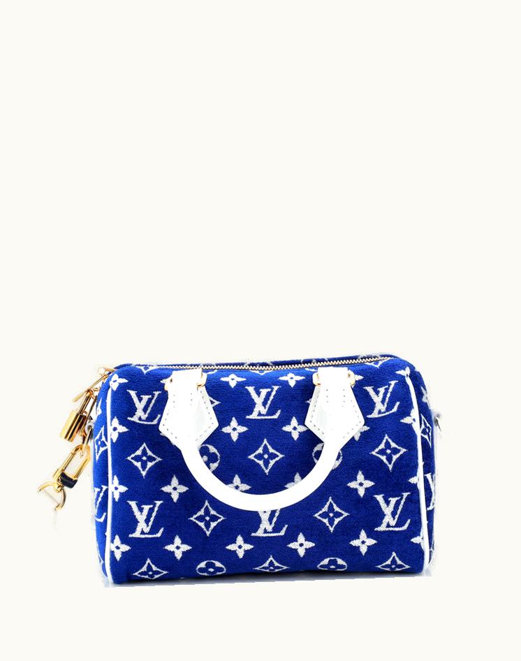 Louis Vuitton Louis Vuitton Speedy Bandouliere Bag Lv Match Monogram Jacquard Velvet 20