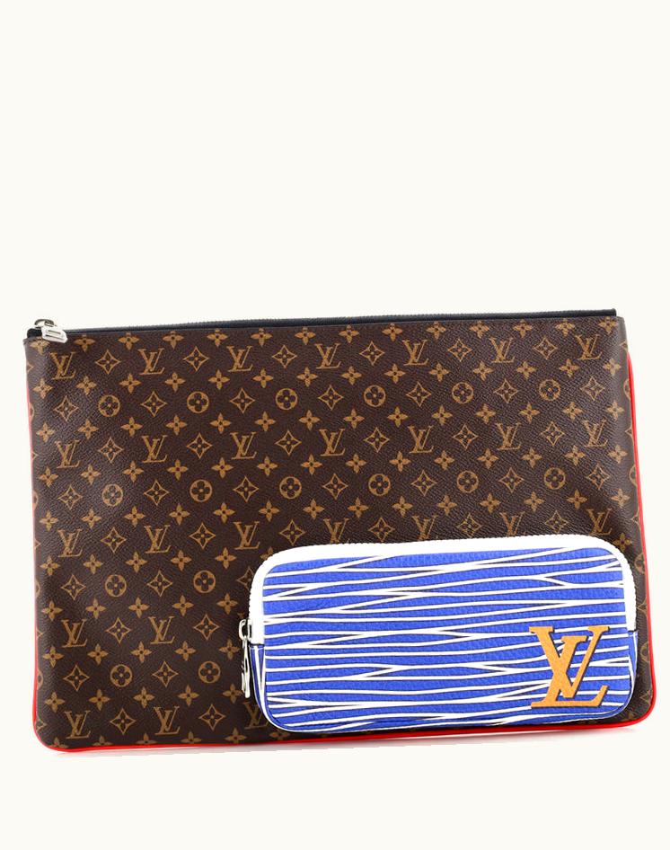 Louis Vuitton Louis Vuitton Pochette A4 Multipocket Pouch Monogram Canvas And Printed Leather