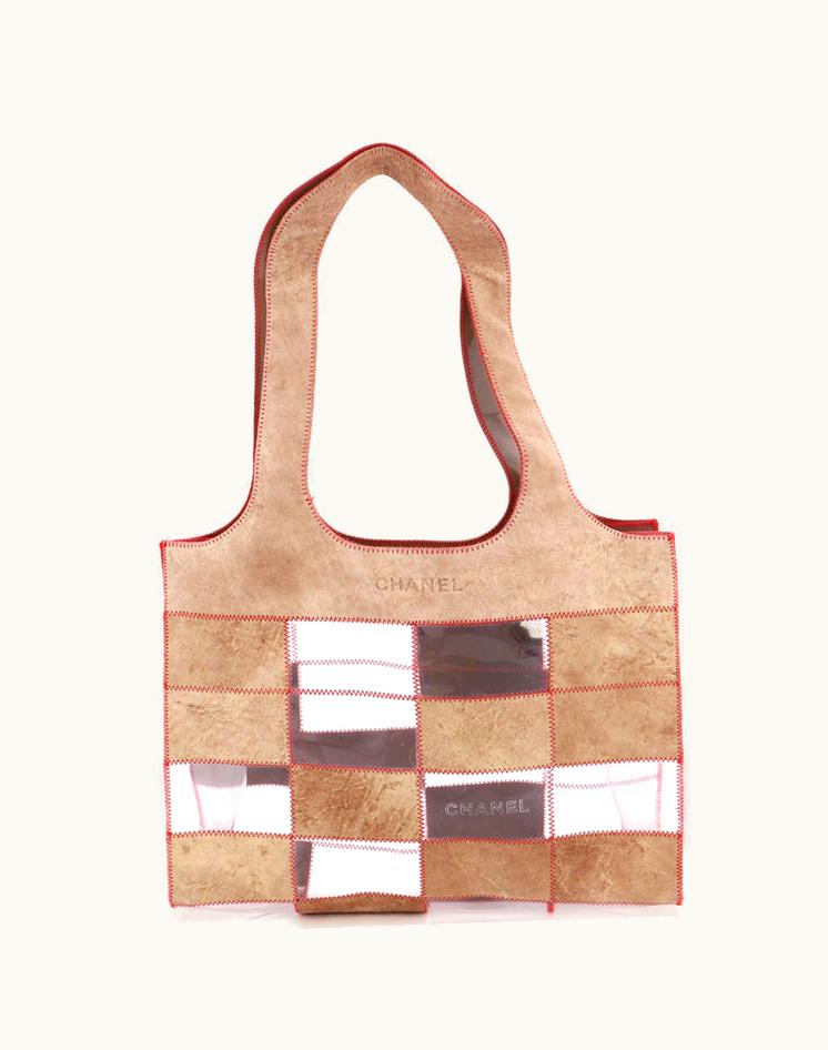 Chanel Chanel Naked Patchwork Tote Pvc And Suede Medium