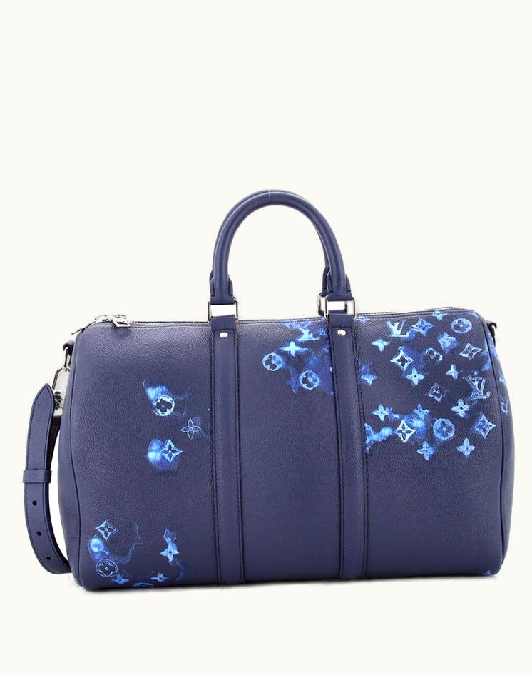 Louis Vuitton Louis Vuitton Keepall Bandouliere Bag Limited Edition Monogram Ink Watercolor Leather 40