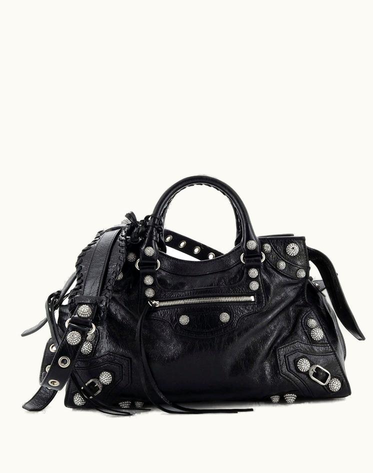 Balenciaga Balenciaga Neo Cagole City Bag Leather With Crystals Medium