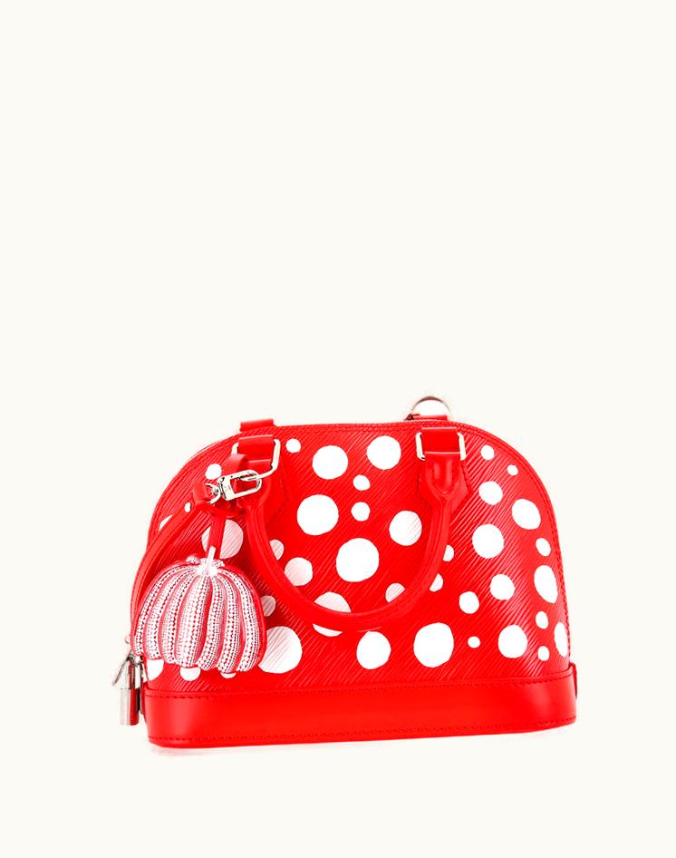 Louis Vuitton Louis Vuitton Alma Handbag Yayoi Kusama Infinity Dots Epi Leather BB in Red