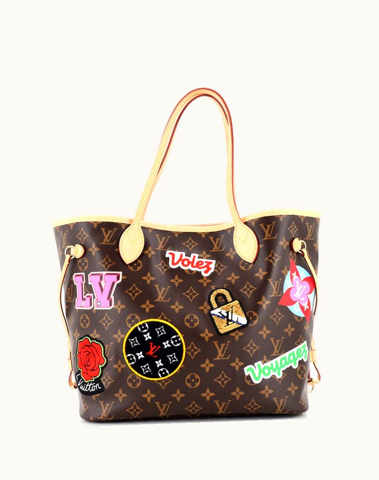 Louis Vuitton Louis Vuitton Neverfull NM Tote Limited Edition Patches Monogram Canvas MM