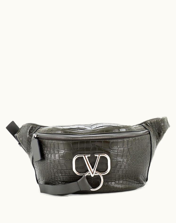 Valentino Valentino Vring Waist Bag Alligator
