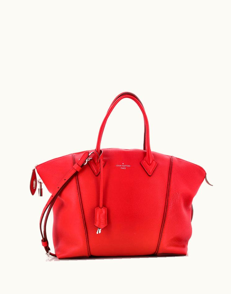 Louis Vuitton Louis Vuitton Soft Lockit Handbag Leather MM