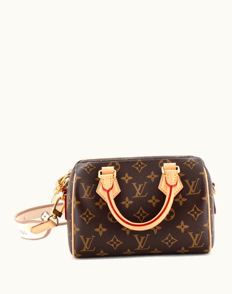 Louis Vuitton Louis Vuitton Speedy Bandouliere Bag Monogram Canvas 20 in Brown