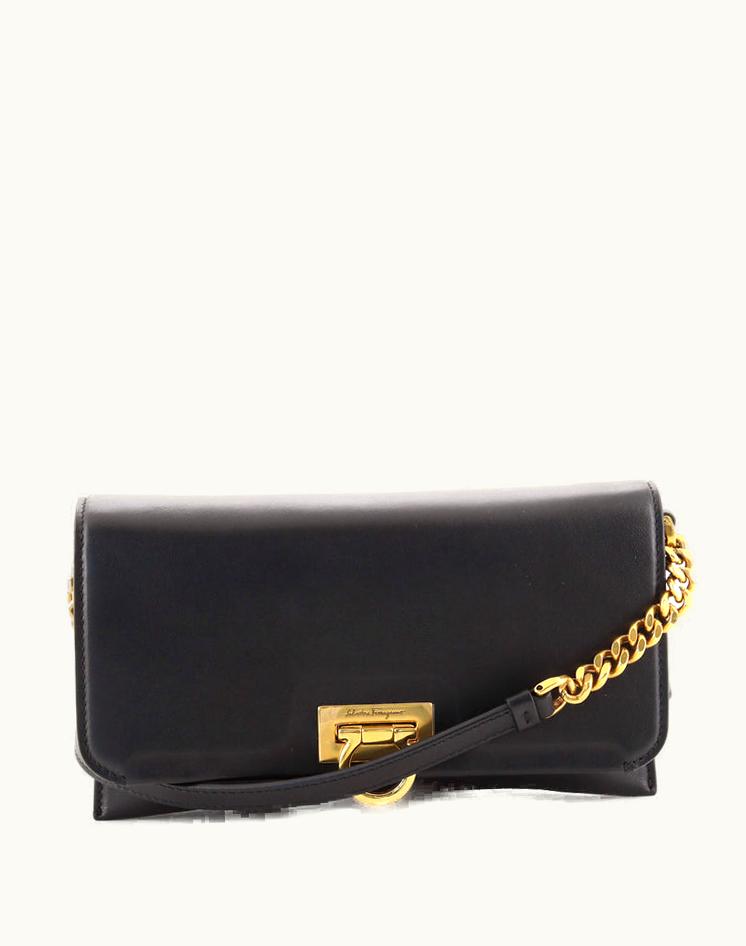 Salvatore Ferragamo Salvatore Ferragamo Trifolio Crossbody Bag Leather Mini