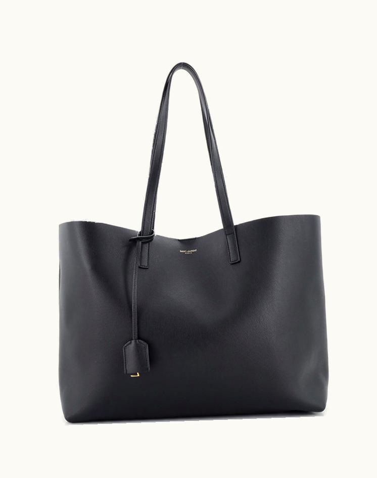Saint Laurent Saint Laurent Shopper Tote Large Leather Black Gold