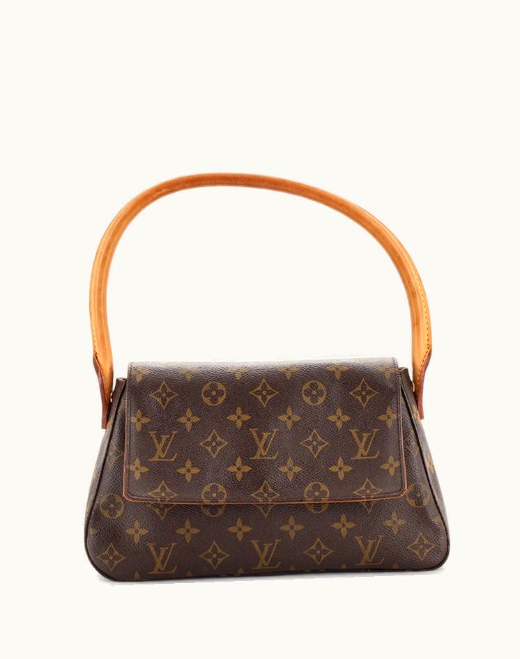 Louis Vuitton Louis Vuitton Looping Handbag Mini Monogram Canvas Brown