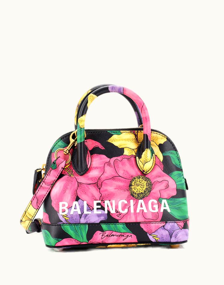 Balenciaga Balenciaga Logo Ville Bag Printed Leather XXS