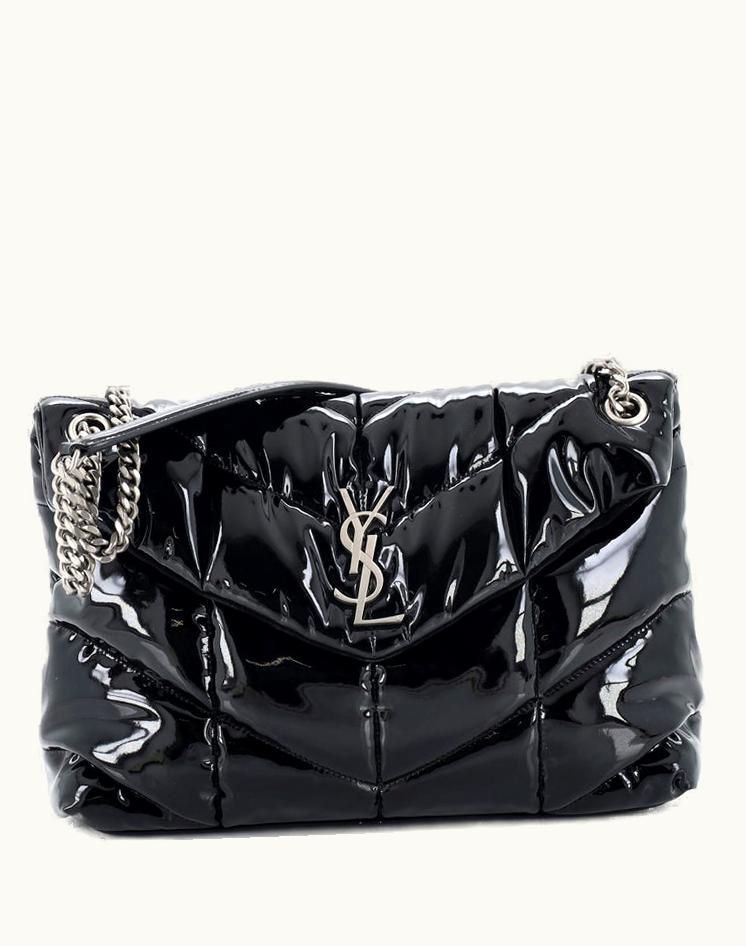 Saint Laurent Saint Laurent Loulou Puffer Shoulder Bag Quilted Patent Medium