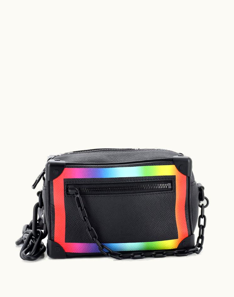 Louis Vuitton Louis Vuitton Soft Trunk Bag Rainbow Taiga Leather Mini