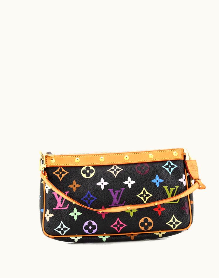 Louis Vuitton Louis Vuitton Pochette Accessoires Monogram Multicolor Black Neutral Gold