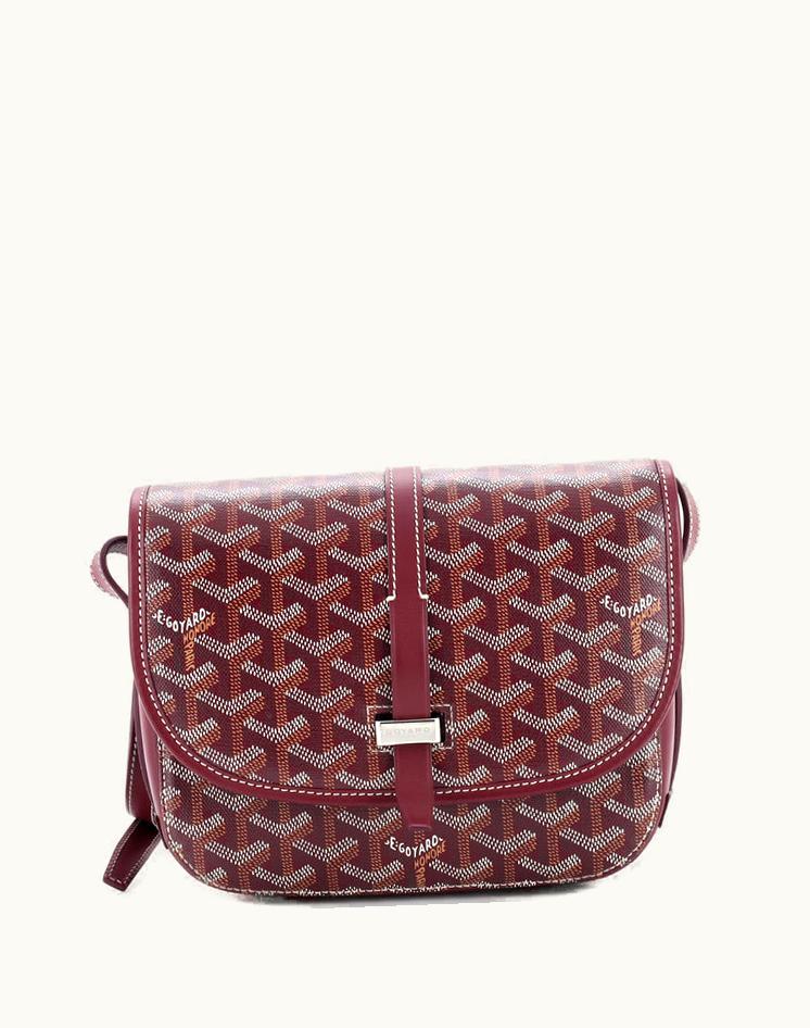 Goyard Goyard Belvedere II Messenger Bag Coated Canvas PM Purple Yellow Silver