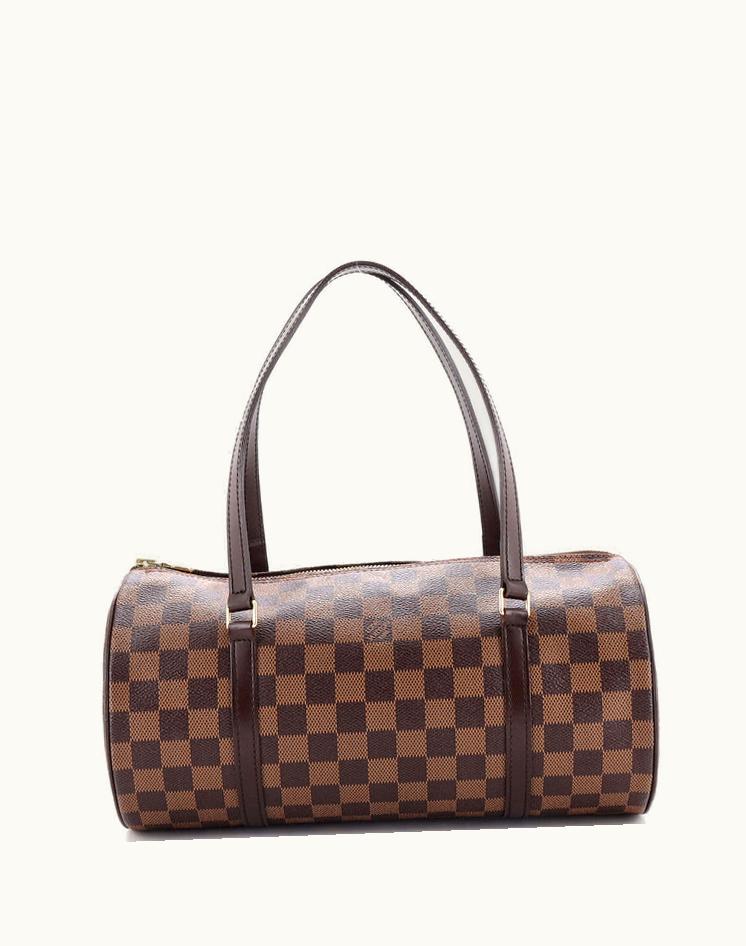 Louis Vuitton Louis Vuitton Papillon Handbag Damier 30 Coated Canvas Brown Gold
