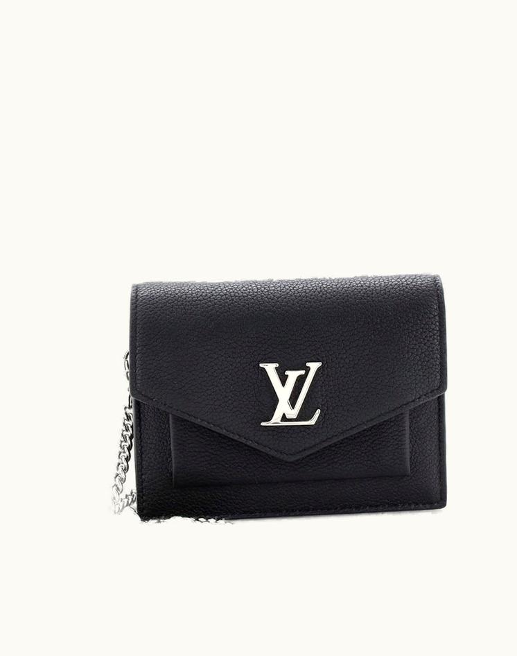 Louis Vuitton Louis Vuitton Mylockme Chain Pochette Leather Mini