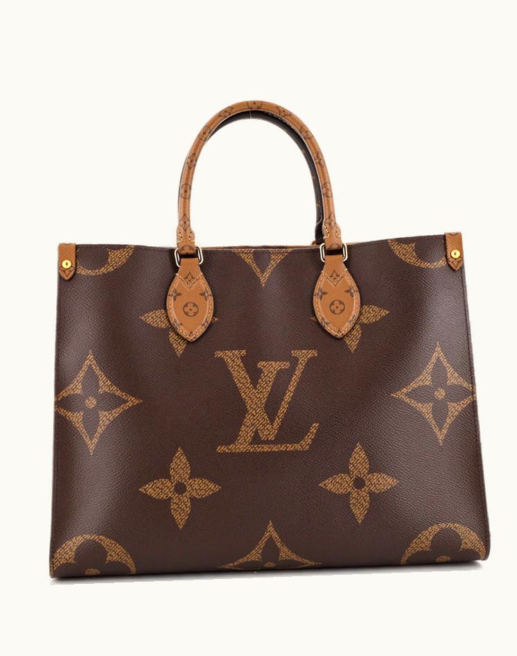 Louis Vuitton Louis Vuitton OnTheGo Tote Reverse Monogram Giant MM Coated Canvas Brown