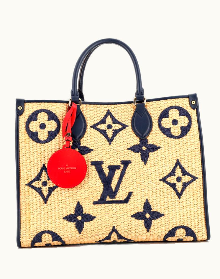 Louis Vuitton Louis Vuitton Onthego Tote Monogram Giant Raffia MM