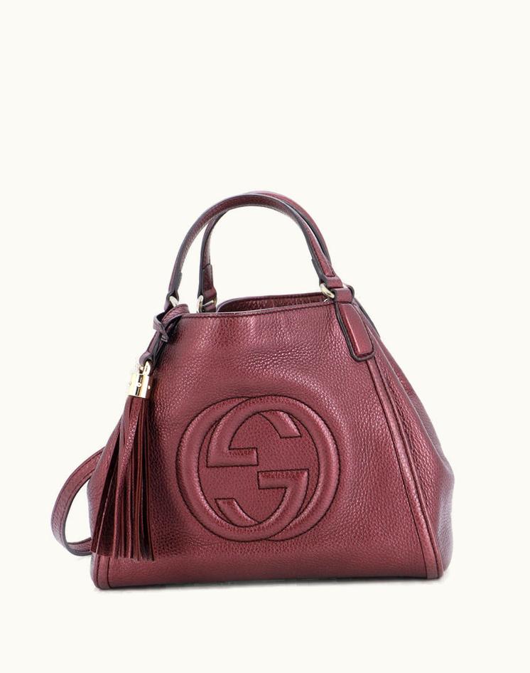 Gucci Gucci Soho Convertible Shoulder Bag Leather Small