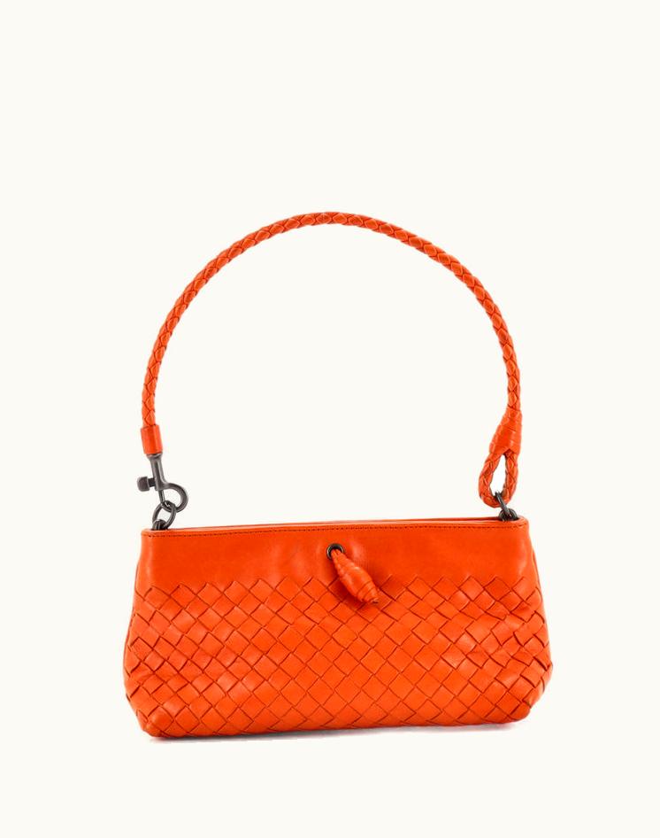 Bottega Veneta Bottega Veneta Pochette Shoulder Bag Intrecciato Leather Mini