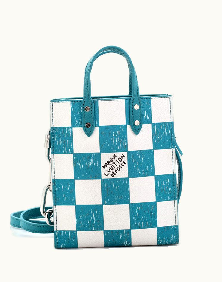 Louis Vuitton Louis Vuitton Sac Plat Bag Damier Checkerboard Leather XS